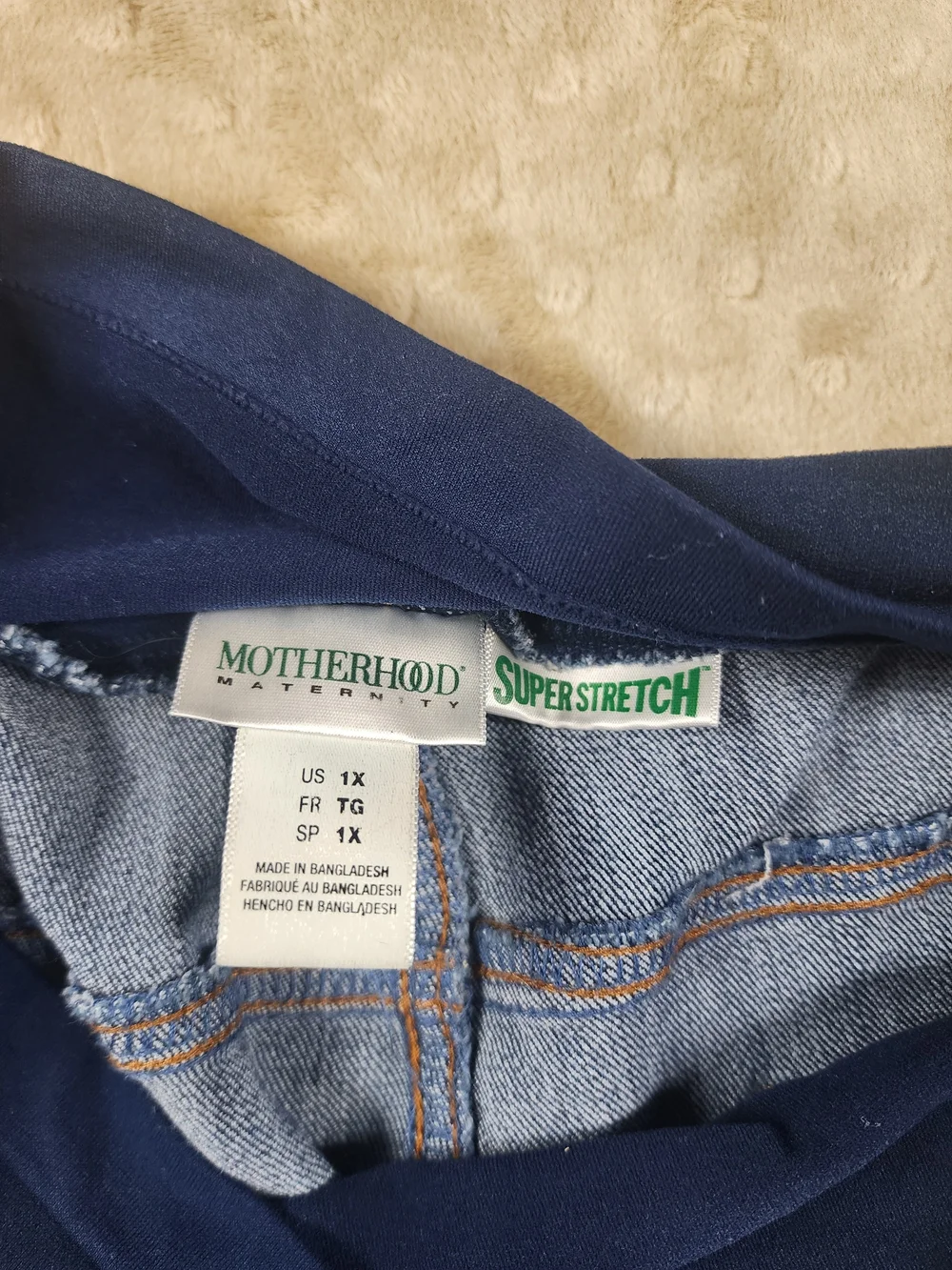 Motherhood Maternity Bootcut Flare Jeans with Stretch Panel Plus-Size 1X
